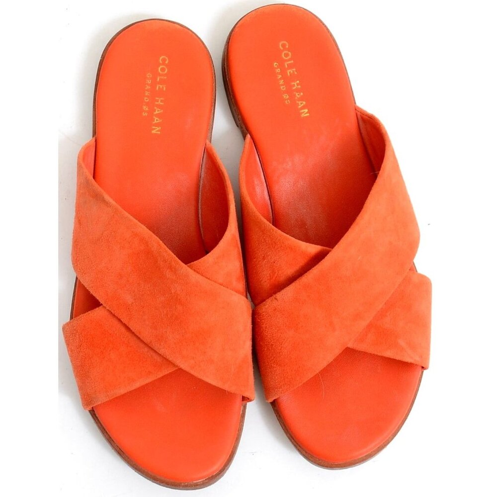 Cole Haan Anica Size 7.5 Criss Cross‎ Slide Flat Sandal Summer Resort Vacation